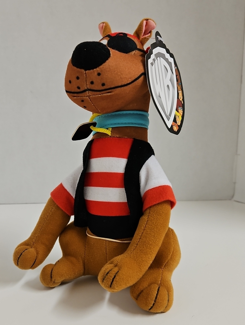 Warner Bros. Scooby-Doo Plush Sitting Pirate Scooby 9" NWT